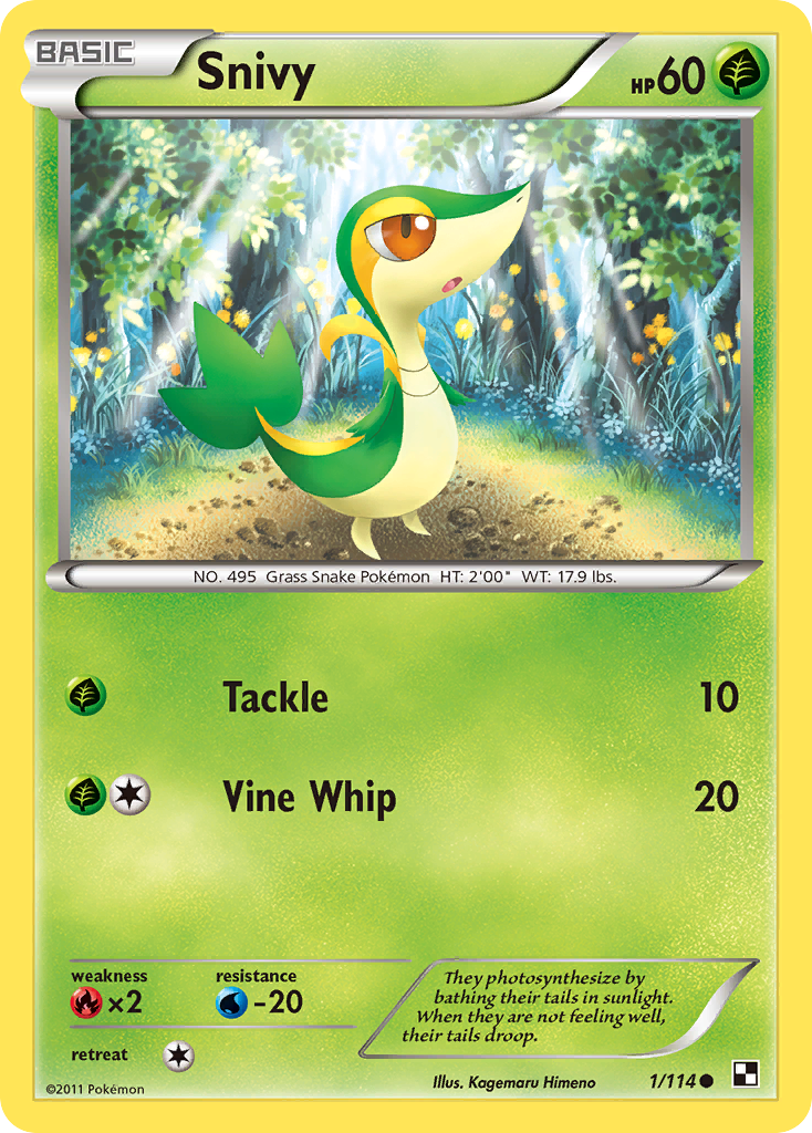 Snivy (1/114) (Cosmos Holo) [Black & White: Base Set] | Total Play