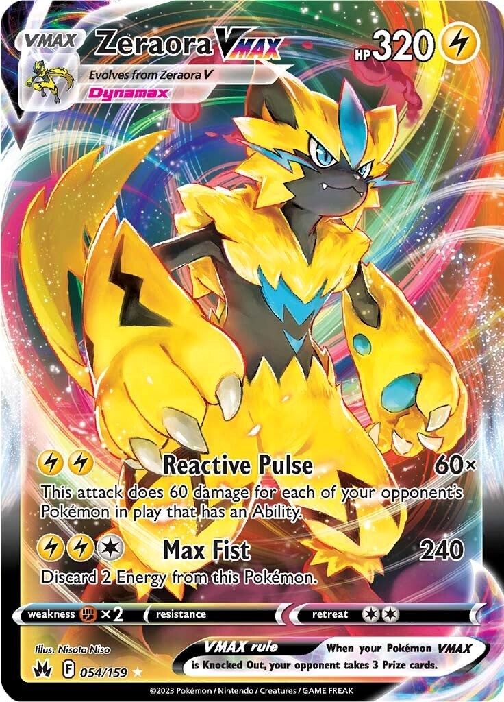 Zeraora VMAX (054/159) [Sword & Shield: Crown Zenith] | Total Play
