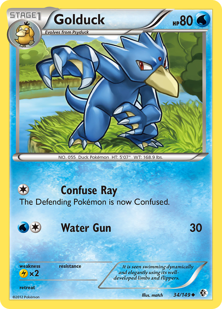 Golduck (34/149) [Black & White: Boundaries Crossed] | Total Play