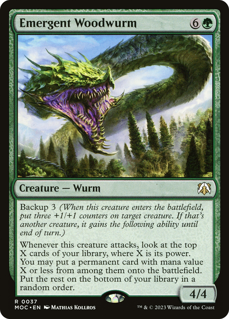 Emergent Woodwurm [March of the Machine Commander] | Total Play