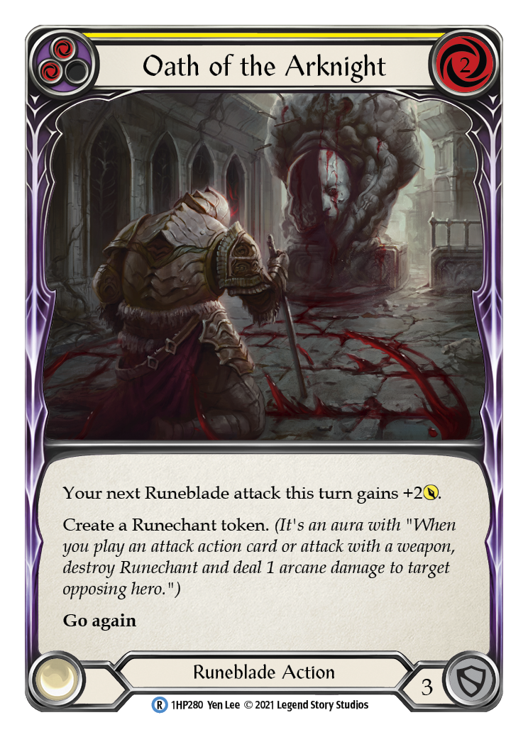 Oath of the Arknight (Yellow) [1HP280] (History Pack 1) | Total Play