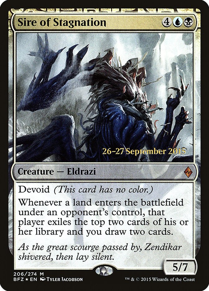 Sire of Stagnation [Battle for Zendikar Prerelease Promos] | Total Play