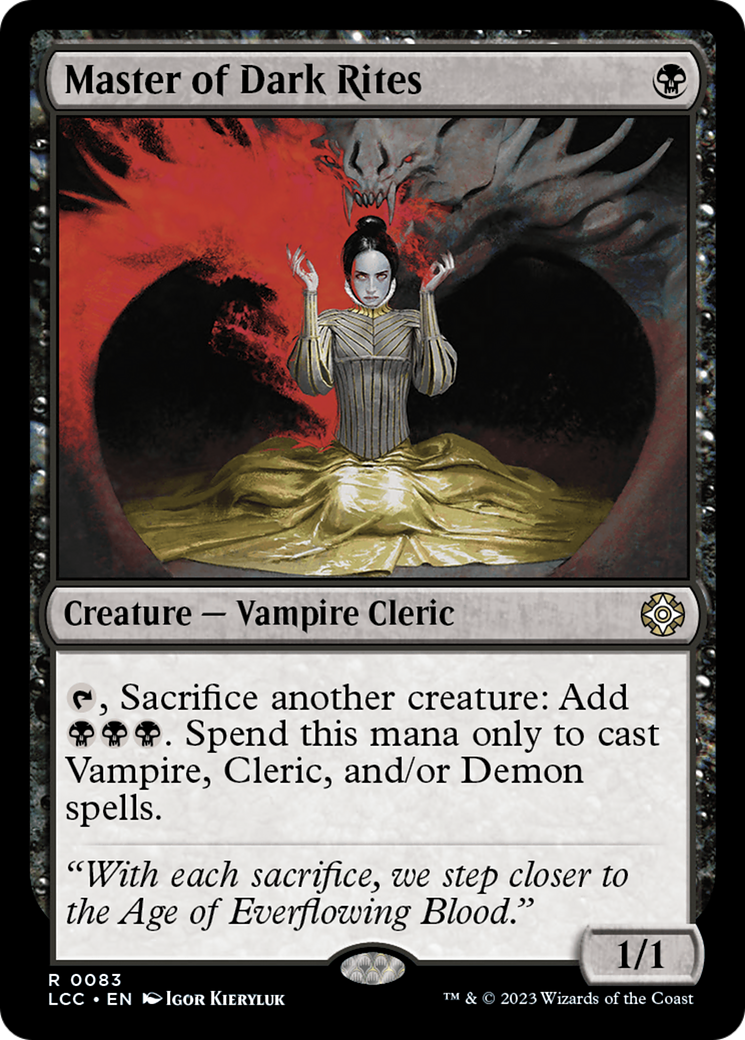 Master of Dark Rites [The Lost Caverns of Ixalan Commander] | Total Play