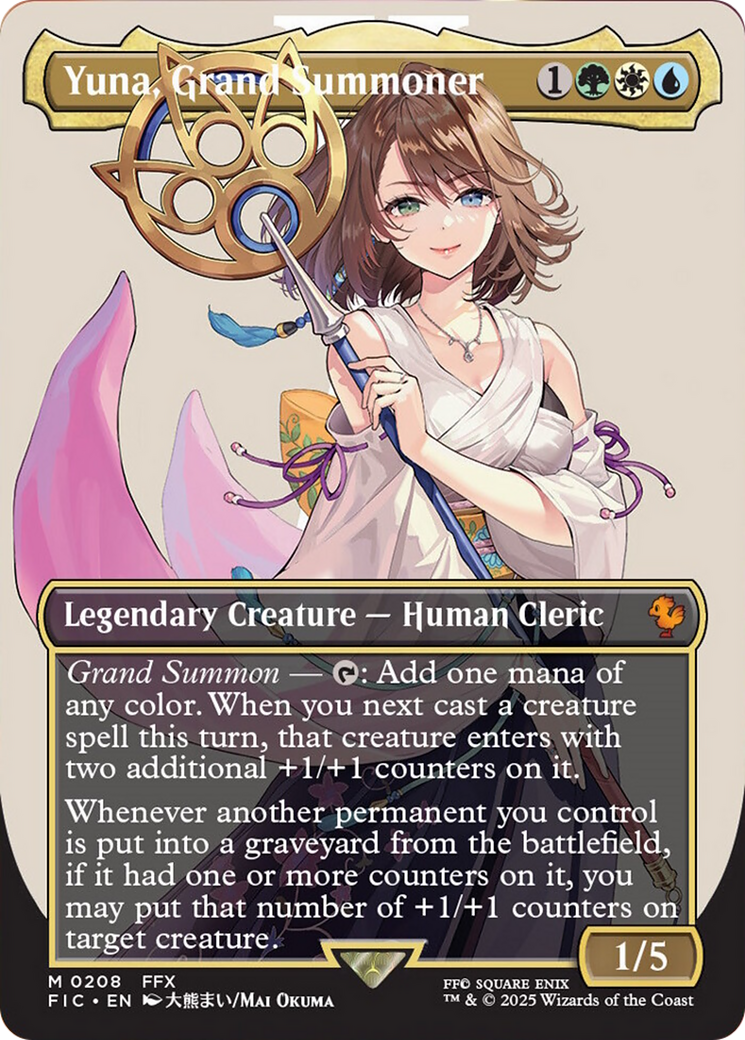 Yuna, Grand Summoner (Borderless) [FINAL FANTASY Commander] | Total Play