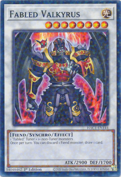 Fabled Valkyrus (Duel Terminal) [HAC1-EN144] Common | Total Play