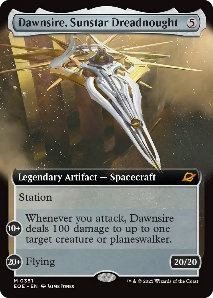 Dawnsire, Sunstar Dreadnought (Extended Art) [Edge of Eternities] | Total Play