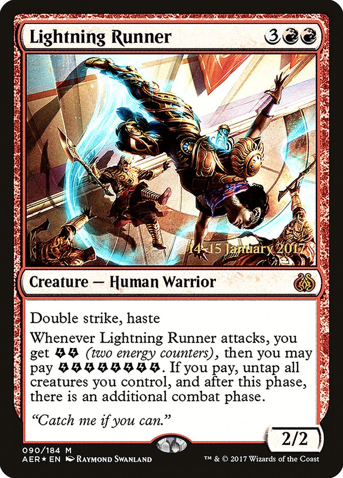 Lightning Runner [Aether Revolt Prerelease Promos] | Total Play