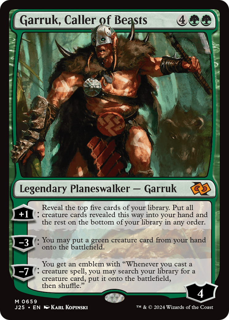 Garruk, Caller of Beasts [Foundations Jumpstart] | Total Play