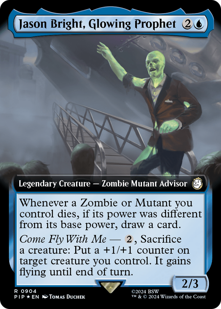 Jason Bright, Glowing Prophet (Extended Art) (Surge Foil) [Fallout] | Total Play