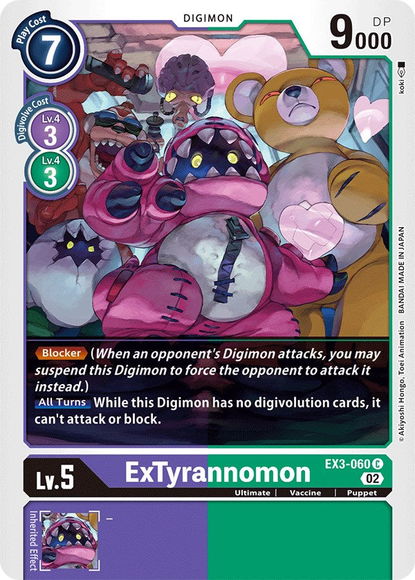 ExTyrannomon [EX3-060] [Draconic Roar] | Total Play