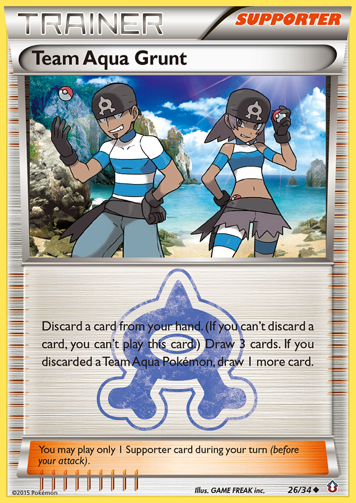 Team Aqua Grunt (26/34) [XY: Double Crisis] | Total Play