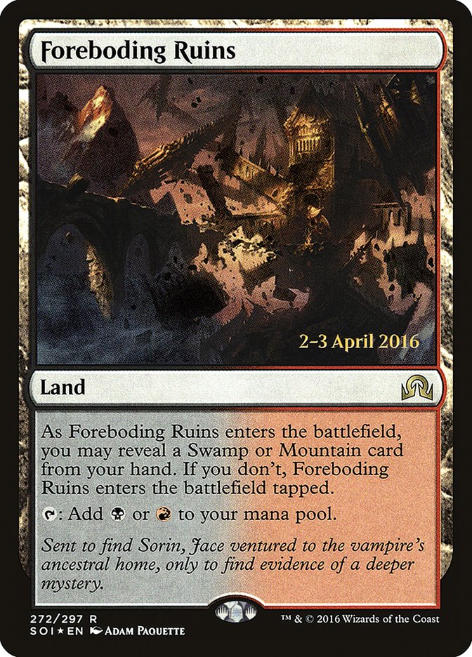 Foreboding Ruins [Shadows over Innistrad Prerelease Promos] | Total Play