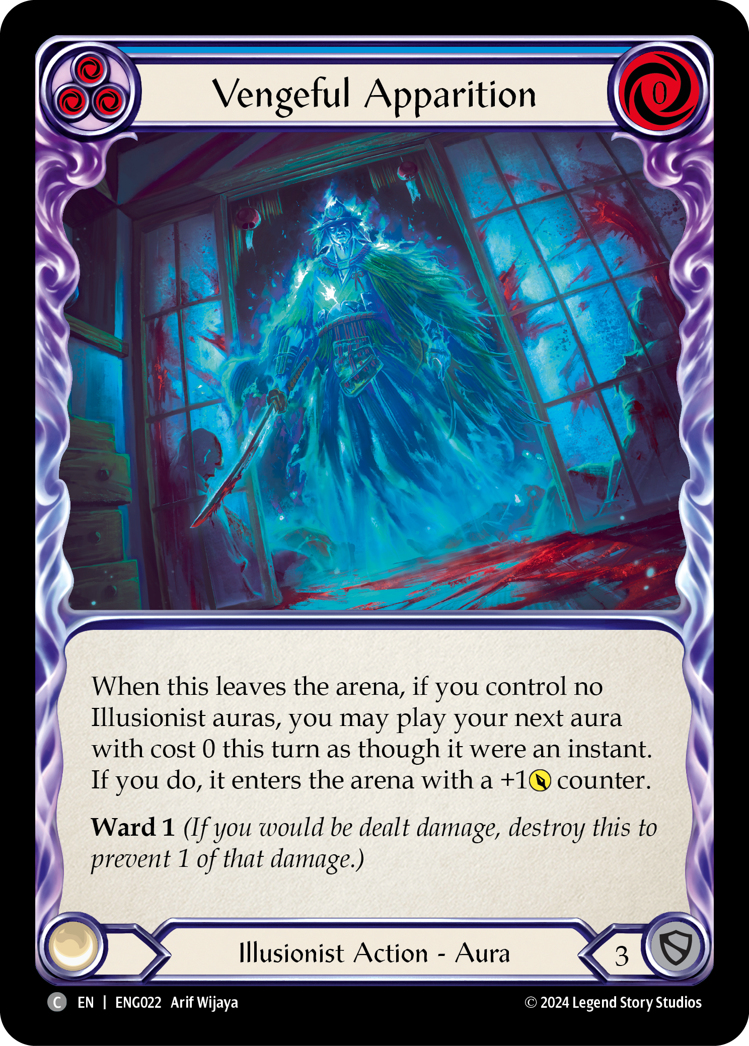 Vengeful Apparition [ENG022] (Part the Mistveil Enigma Blitz Deck) | Total Play