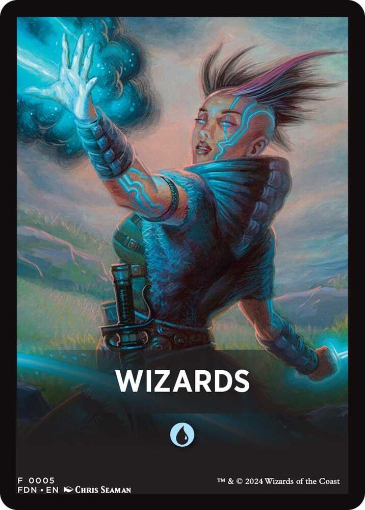 Wizards Theme Card [Foundations Tokens] | Total Play