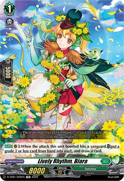 Lively Rhythm, Biara (D-TD01/009EN) [Urara Haneyama -Bandmaster of Blossoming Bonds-] | Total Play