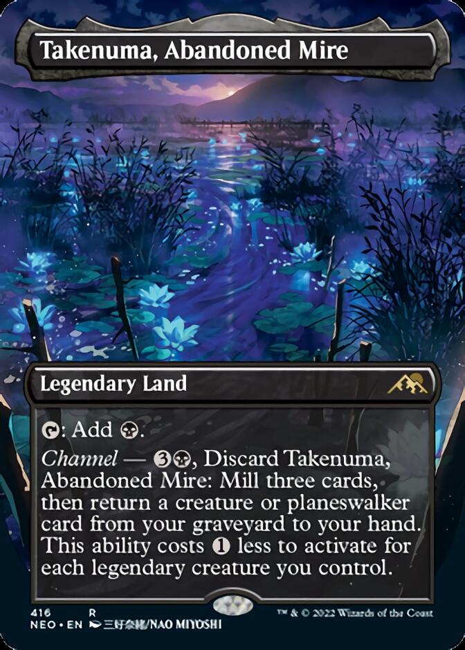 Takenuma, Abandoned Mire (Borderless Alternate Art) [Kamigawa: Neon Dynasty] | Total Play