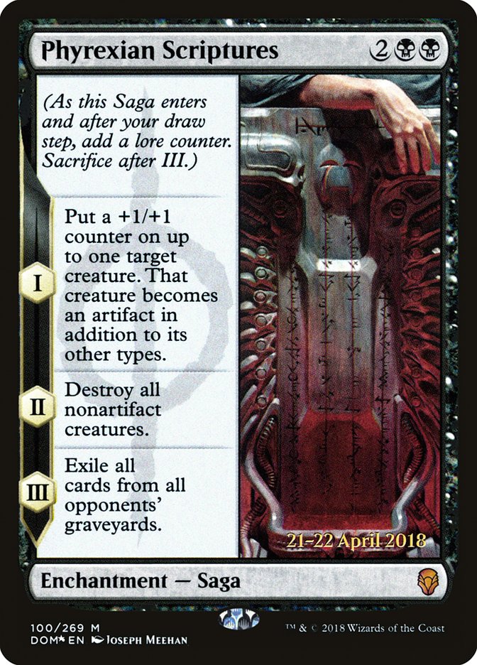 Phyrexian Scriptures [Dominaria Prerelease Promos] | Total Play