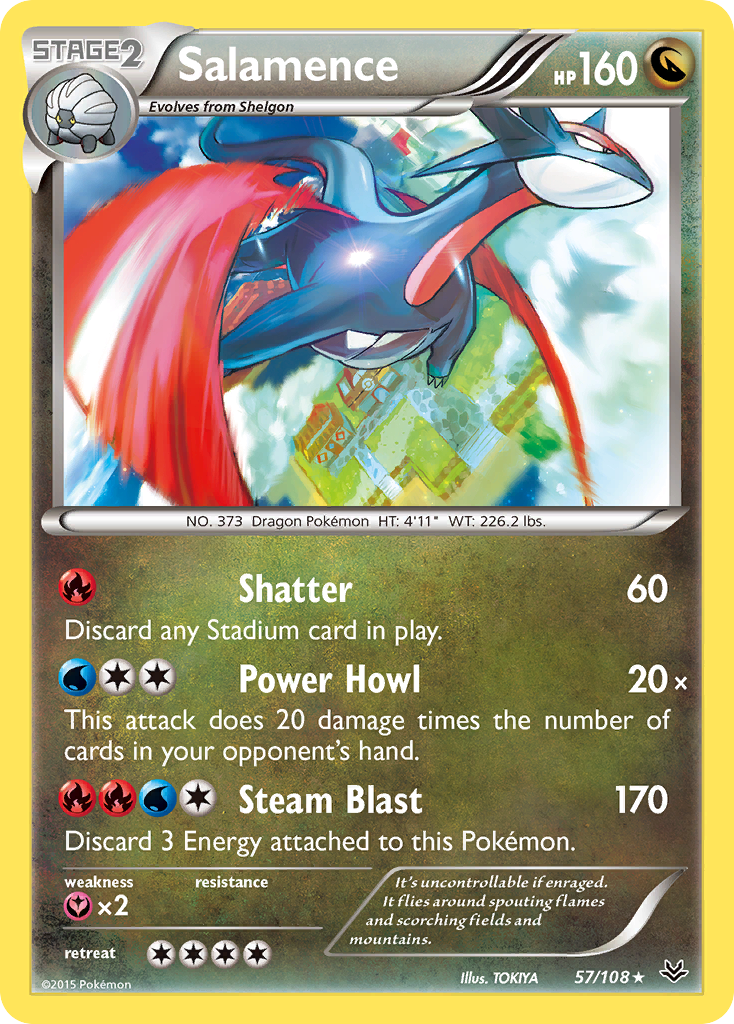 Salamence (57/108) [XY: Roaring Skies] | Total Play