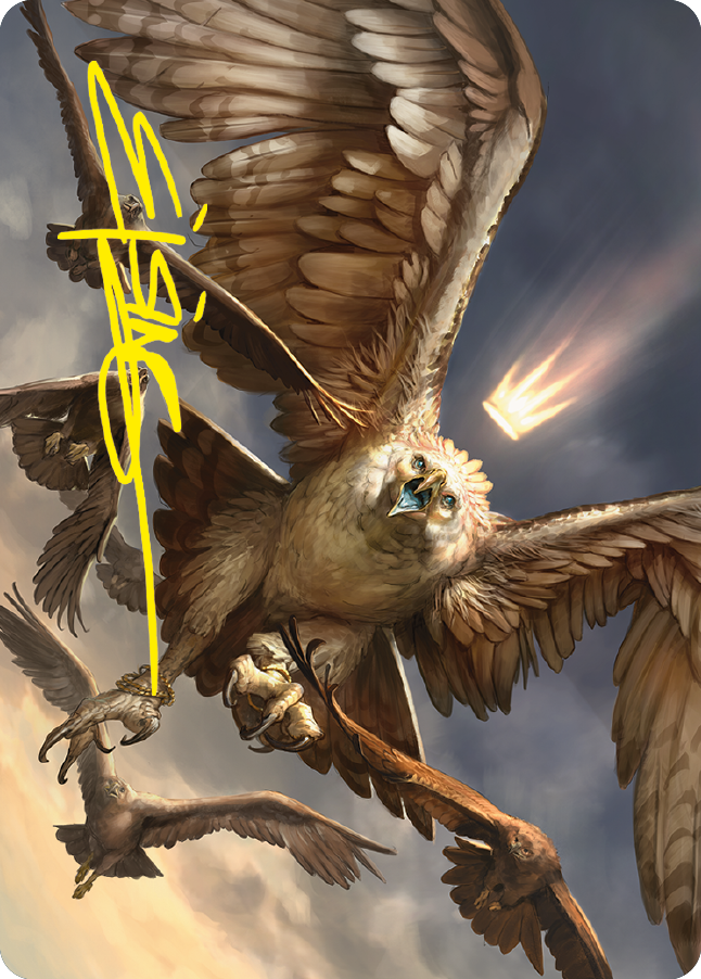 Gwaihir, Greatest of the Eagles Art Card (Gold-Stamped Signature) [The Lord of the Rings: Tales of Middle-earth Art Series] | Total Play