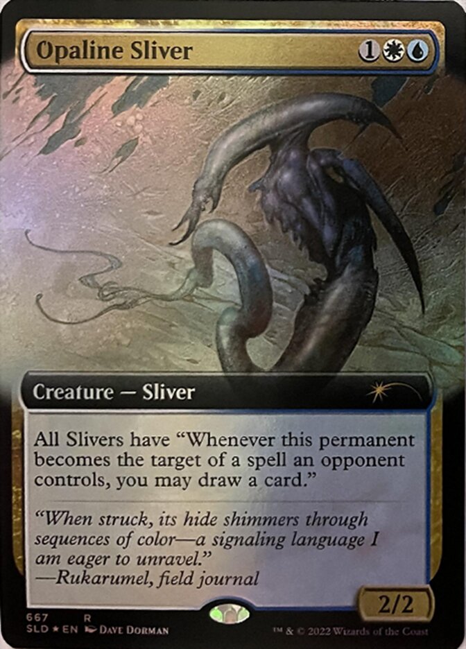 Opaline Sliver (Extended Art) [Secret Lair Drop Promos] | Total Play