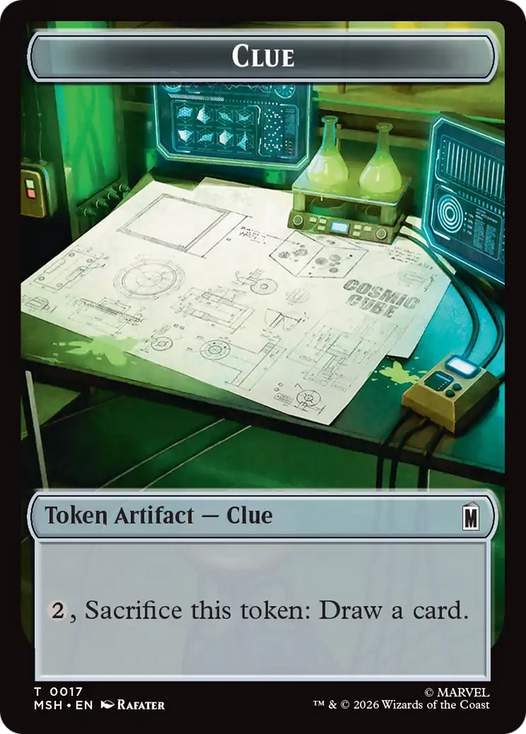 Insect // Clue Double-Sided Token [Marvel Super Heroes Tokens] | Total Play