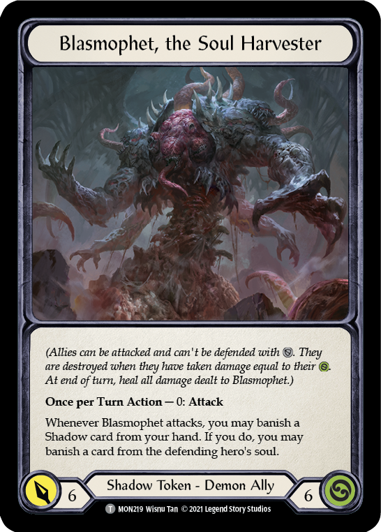 Blasmophet, the Soul Harvester // Ursur, the Soul Reaper [MON219 // MON220] (Monarch)  1st Edition Normal | Total Play