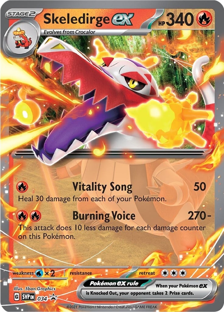 Skeledirge ex (034) [Scarlet & Violet: Black Star Promos] | Total Play