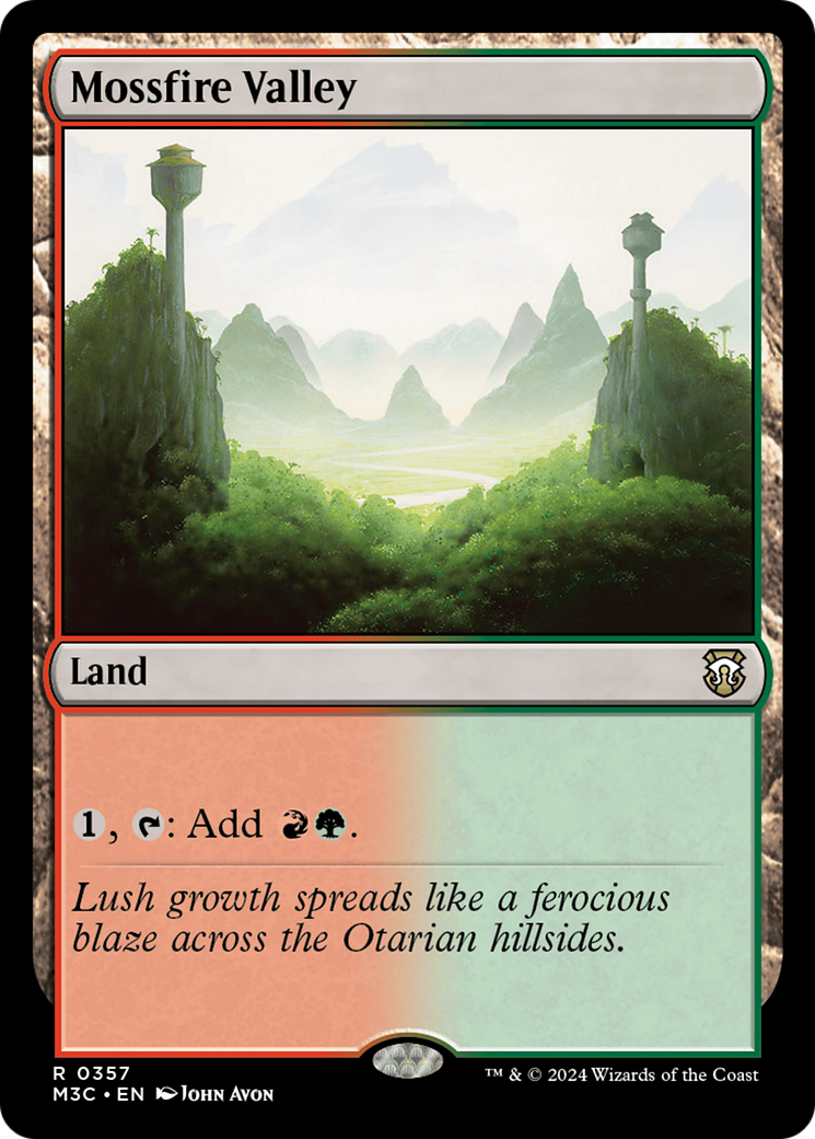 Mossfire Valley (Ripple Foil) [Modern Horizons 3 Commander] | Total Play