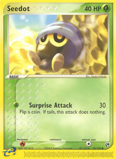 Seedot (76/100) [EX: Sandstorm] | Total Play