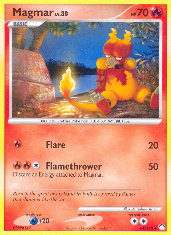 Magmar (54/123) [Diamond & Pearl: Mysterious Treasures] | Total Play