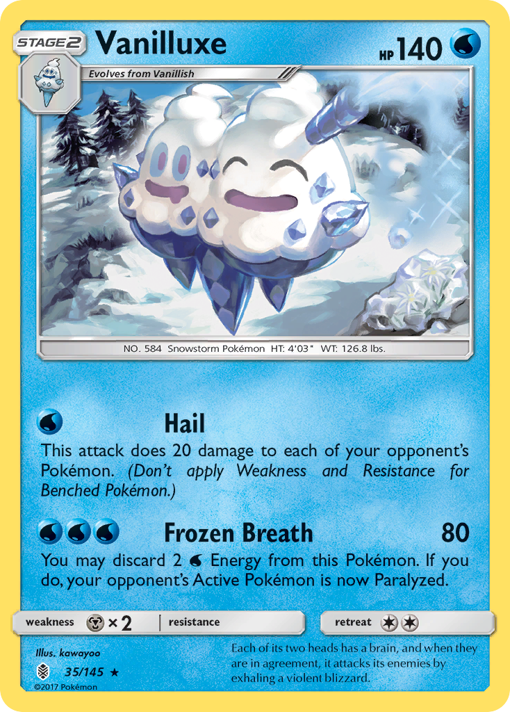 Vanilluxe (35/145) [Sun & Moon: Guardians Rising] | Total Play