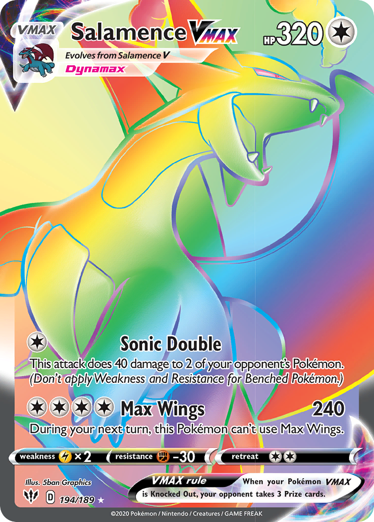 Salamence VMAX (194/189) [Sword & Shield: Darkness Ablaze] | Total Play