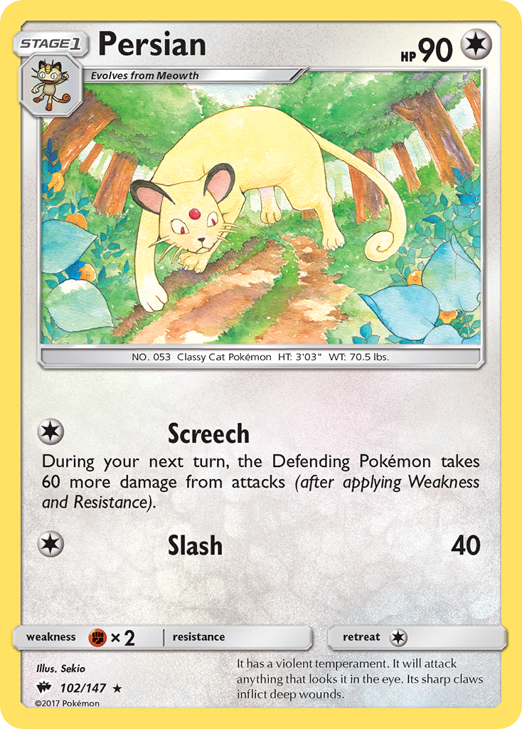 Persian (102/147) [Sun & Moon: Burning Shadows] | Total Play