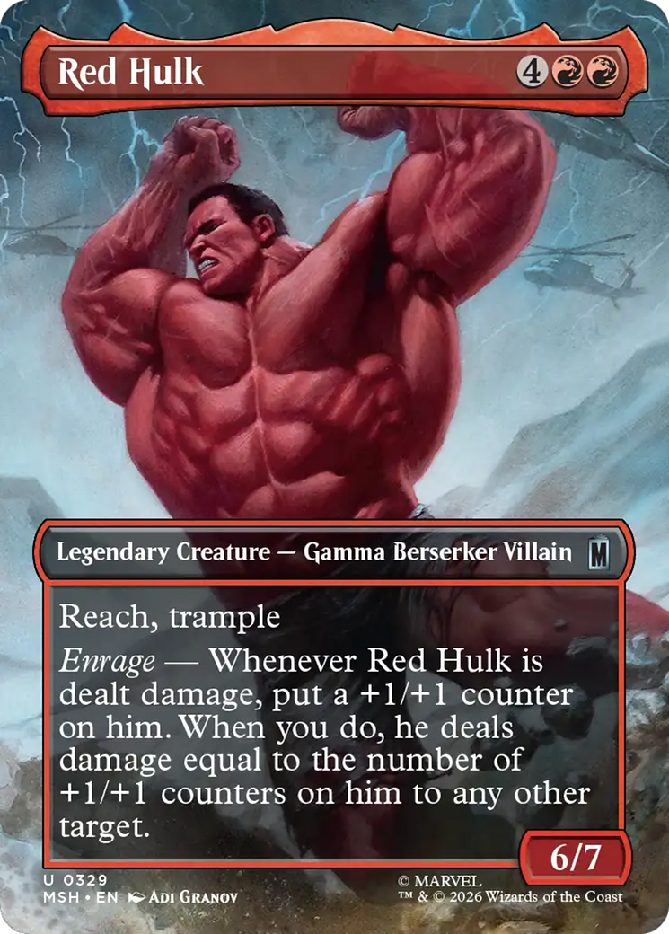 Red Hulk (Borderless) [Marvel Super Heroes] | Total Play