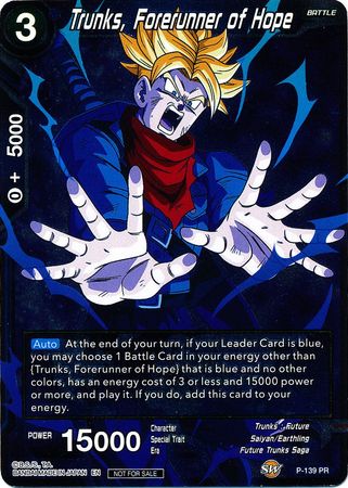 Trunks, Forerunner of Hope (P-139) [Promotion Cards] | Total Play