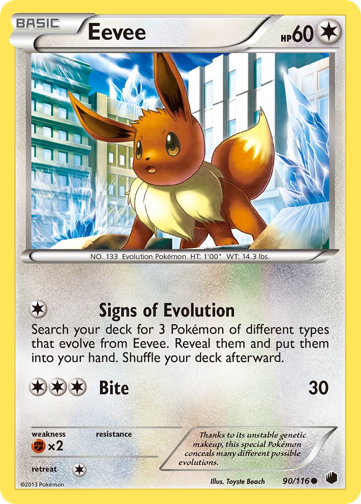 Eevee (90/116) [Black & White: Plasma Freeze] | Total Play