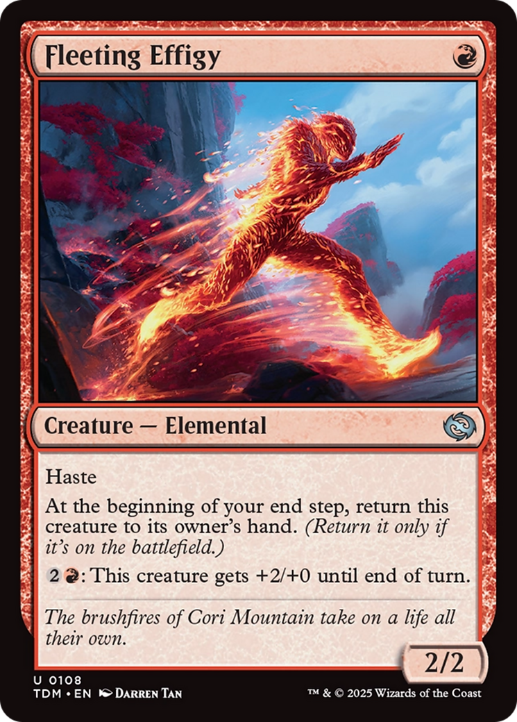 Fleeting Effigy [Tarkir: Dragonstorm] | Total Play