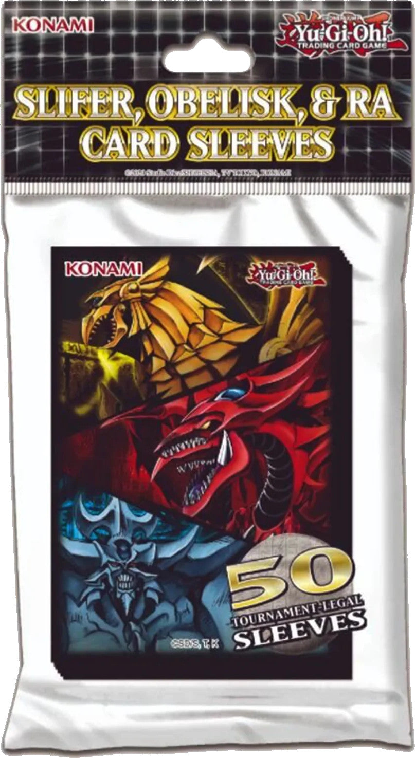 Card Sleeves 50-Pack (Slifer, Obelisk, & Ra) | Total Play