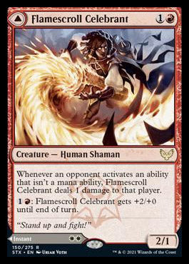 Flamescroll Celebrant // Revel in Silence [Strixhaven: School of Mages] | Total Play