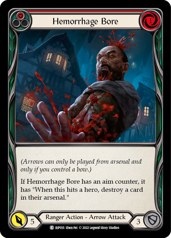 Hemorrhage Bore (Red) [RIP015] (Outsiders Riptide Blitz Deck) | Total Play