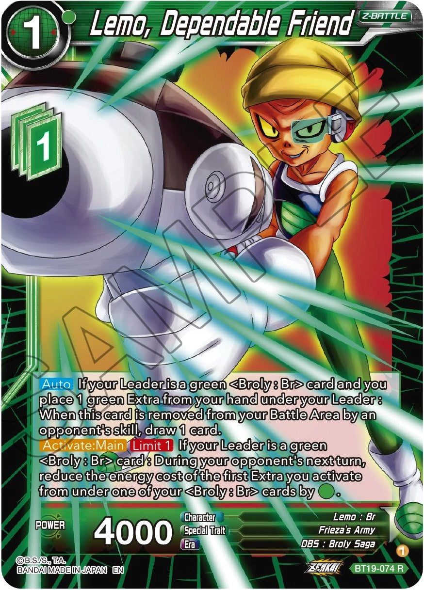 Lemo, Dependable Friend (BT19-074) [Fighter's Ambition] | Total Play
