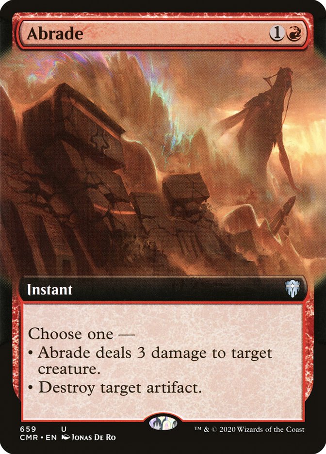 Abrade (Extended Art) [Commander Legends] | Total Play