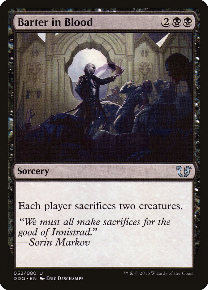 Barter in Blood [Duel Decks: Blessed vs. Cursed] | Total Play