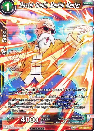 Master Roshi, Martial Master (Power Booster: World Martial Arts Tournament) (P-158) [Promotion Cards] | Total Play
