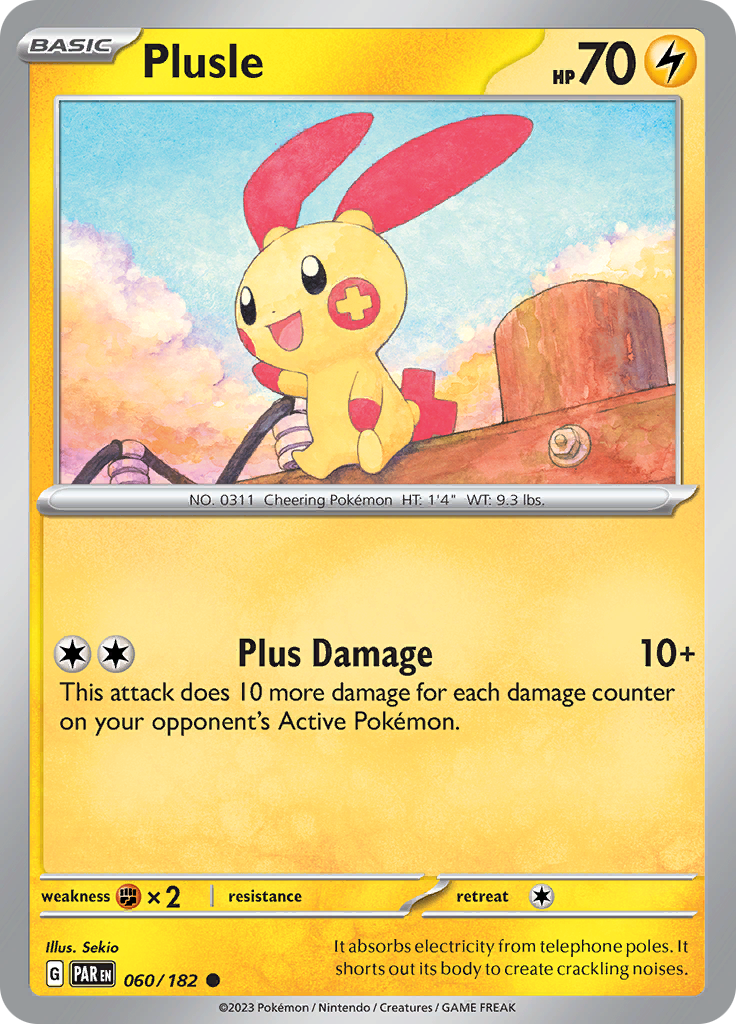 Plusle (060/182) [Scarlet & Violet: Paradox Rift] | Total Play