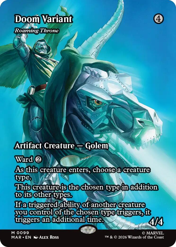 Doom Variant - Roaming Throne (Borderless) [Marvel Universe: Eternal-Legal] | Total Play