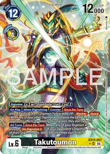 Takutoumon [EX12-057] (Alternate Art) [Digital World Shambala] | Total Play