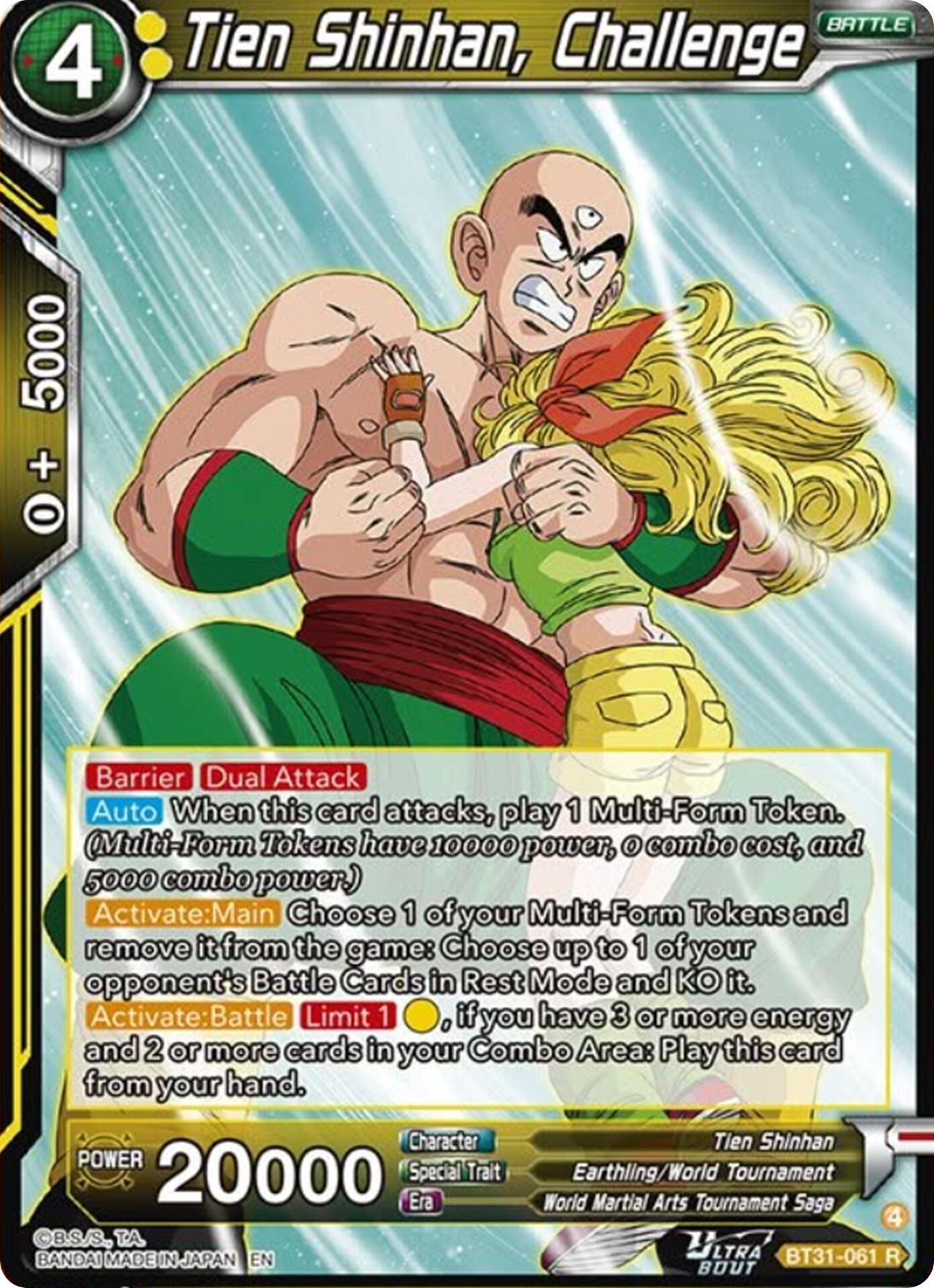 Tien Shinhan, Challenge (BT31-061) [Impact Beyond Dimensions] | Total Play