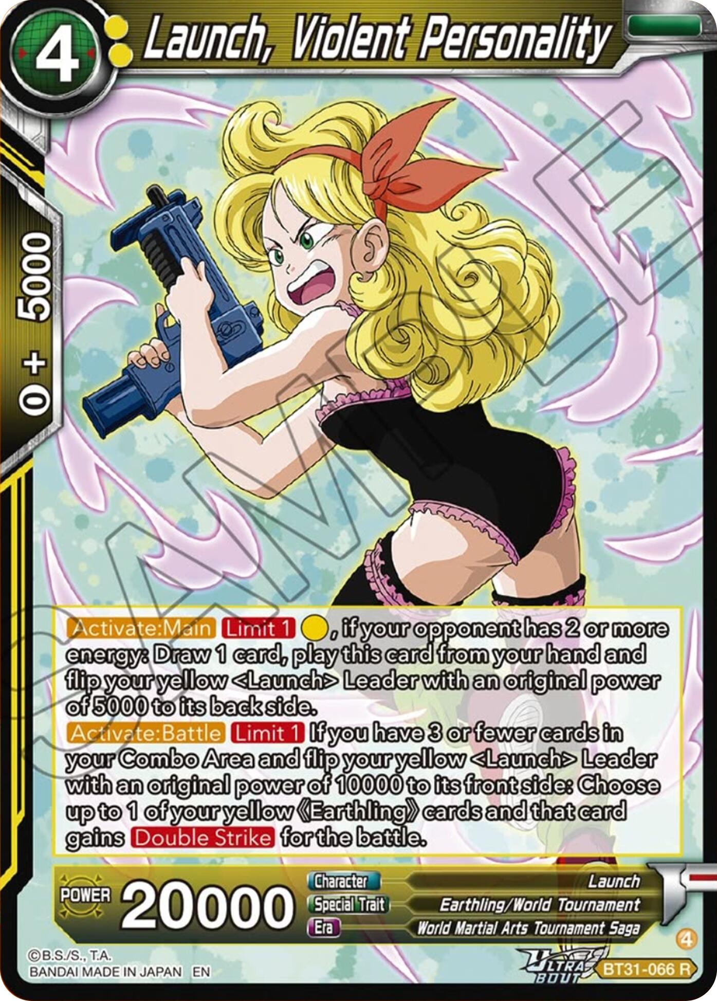 Launch, Violent Personality (BT31-066) [Impact Beyond Dimensions] | Total Play