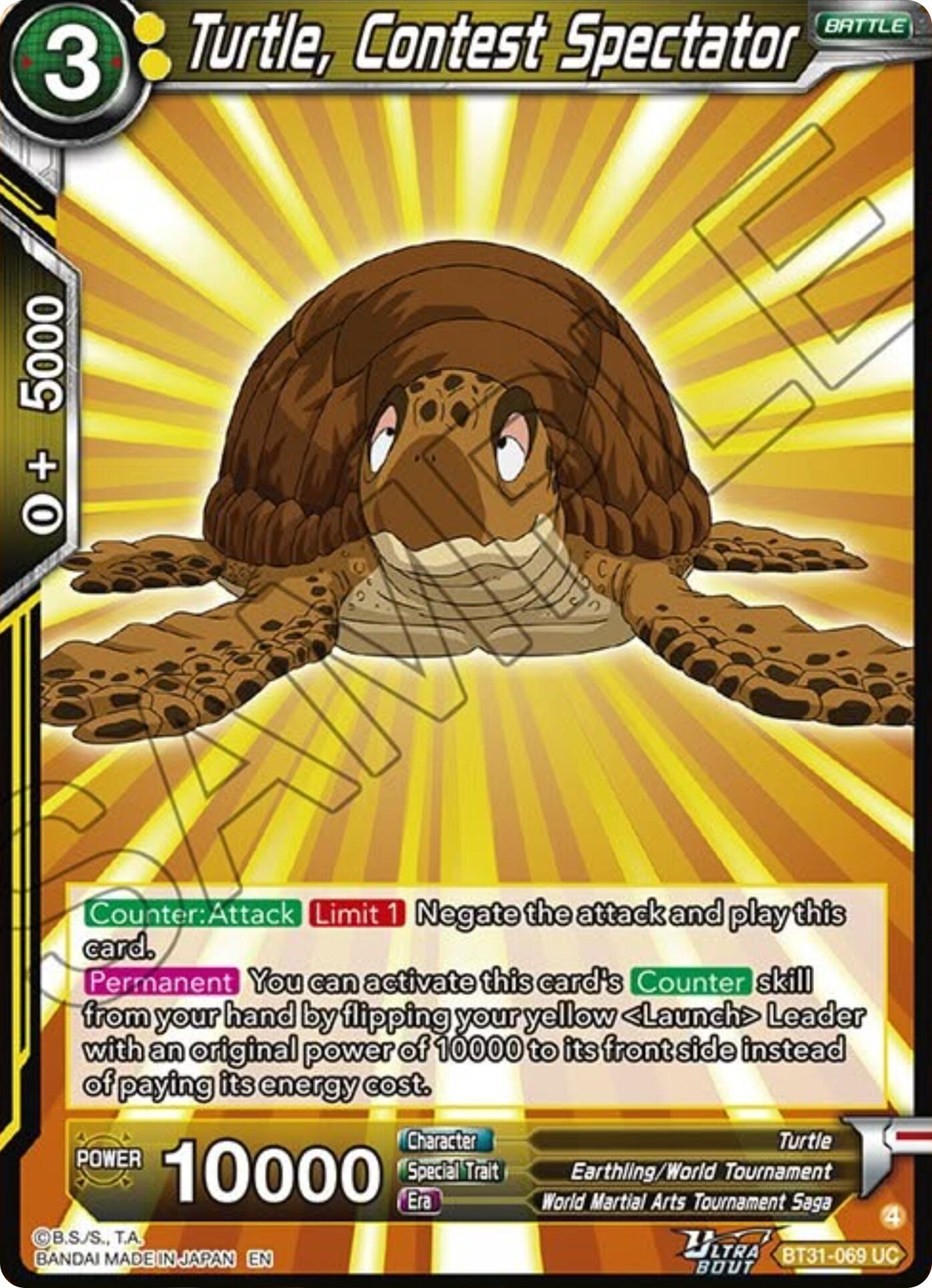 Turtle, Contest Spectator (BT31-069) [Impact Beyond Dimensions] | Total Play